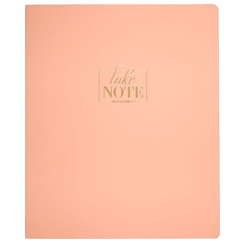 AT-A-GLANCE Notebook, 8-1/2" x 11", 80 Sheets, WorkStyle Take Chances, Coral (WS20340524) - Image 1